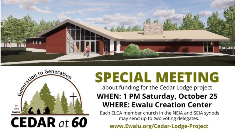 Cedar Lodge special meeting